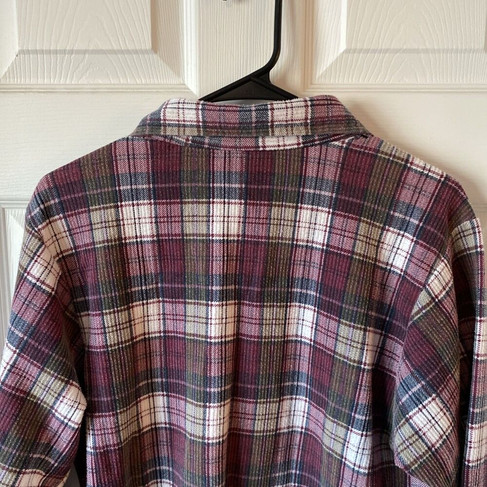 Northcrest Women’s Small Button Up Flannel Shirt Made In USA Vintage - Picture 7 of 10
